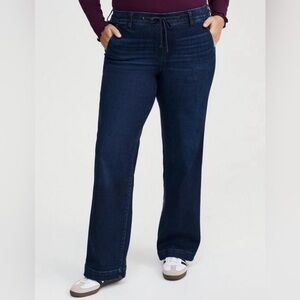 Torrid Dark Blue Flare & Wide Leg Jeans